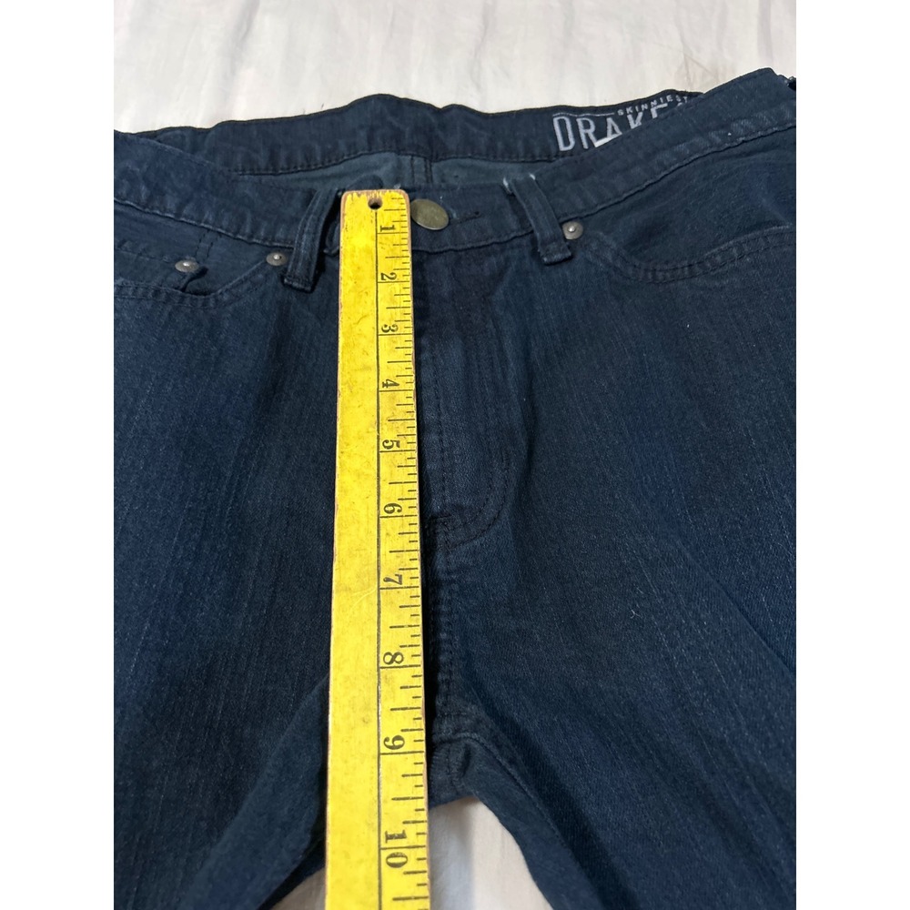 Bullhead Denim Drakes Skinniest Jeans Mens 32x30 Dark Wash Indigo Stretch #113 - Picture 6 of 8